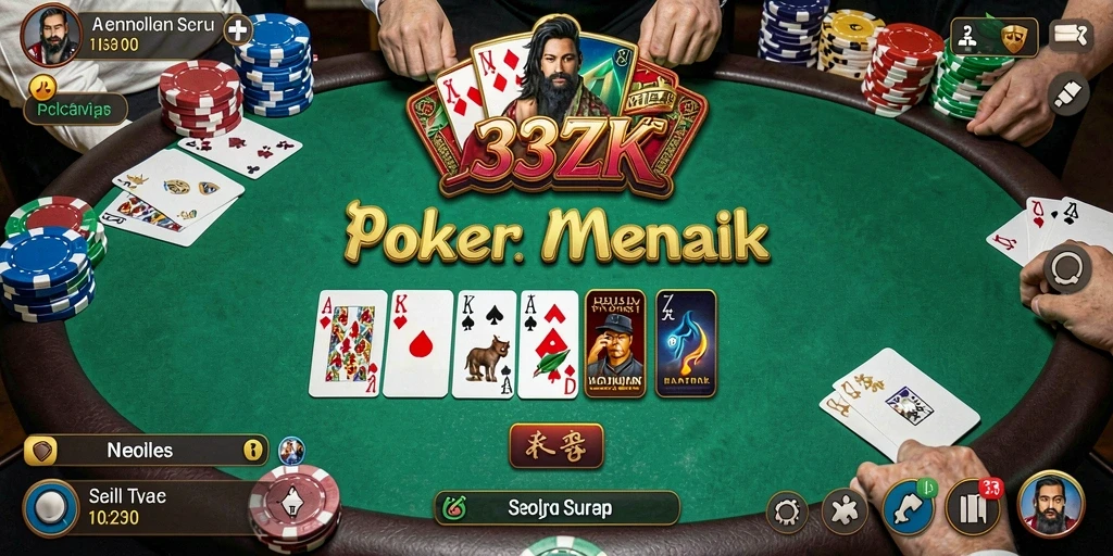 Gameplay seru di aplikasi poker 33ZK dengan pemain aktif.