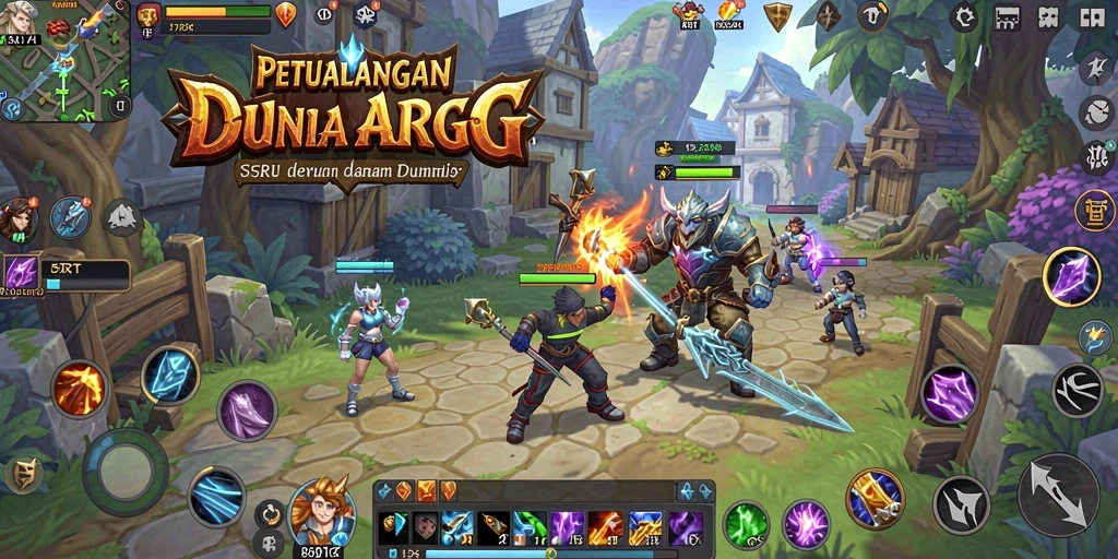 Gameplay seru dan mendebarkan dalam 5RT ARPG.