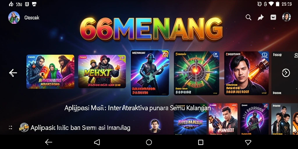 Tampilan screenshot 66MENANG menunjukkan gameplay interaktif yang menarik.