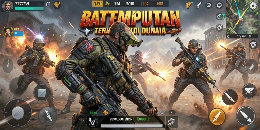 Gameplay intens dari 7777W menampilkan aksi tak terlupakan.