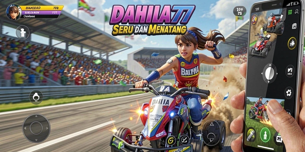 Gameplay menegangkan balapan dengan kendaraan kustomisasi di <strong>DAHLIA77</strong>.