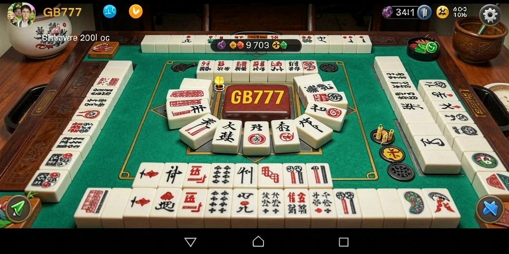 Tampilan gameplay Mahjong yang menarik di GB777.