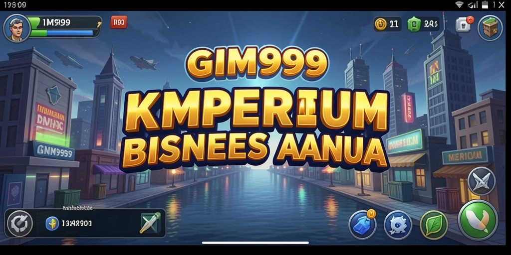 Tampilan gameplay GIM999 yang penuh warna dan dinamis.