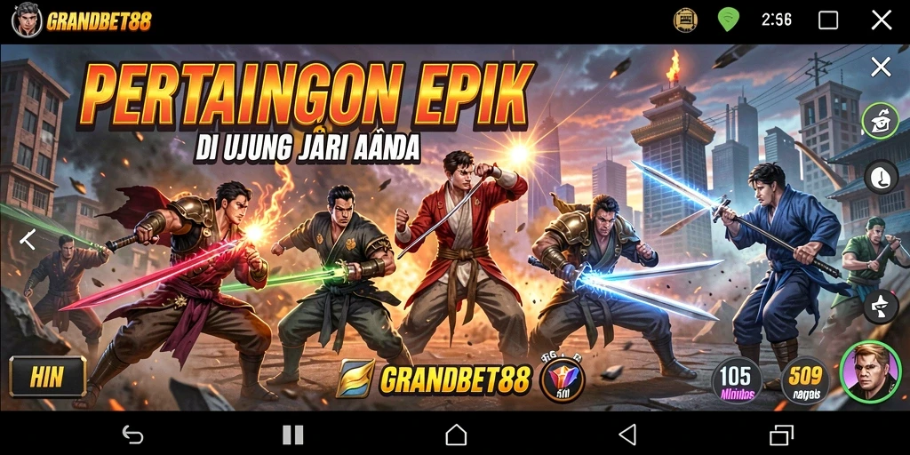 Tampilan memukau dari karakter bertarung dalam GRANDBET88.