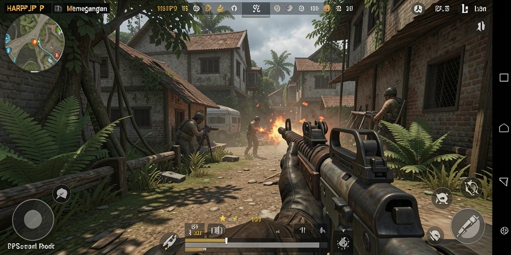 Tampilan gameplay menarik dari HARAPJP di kategori TPS.