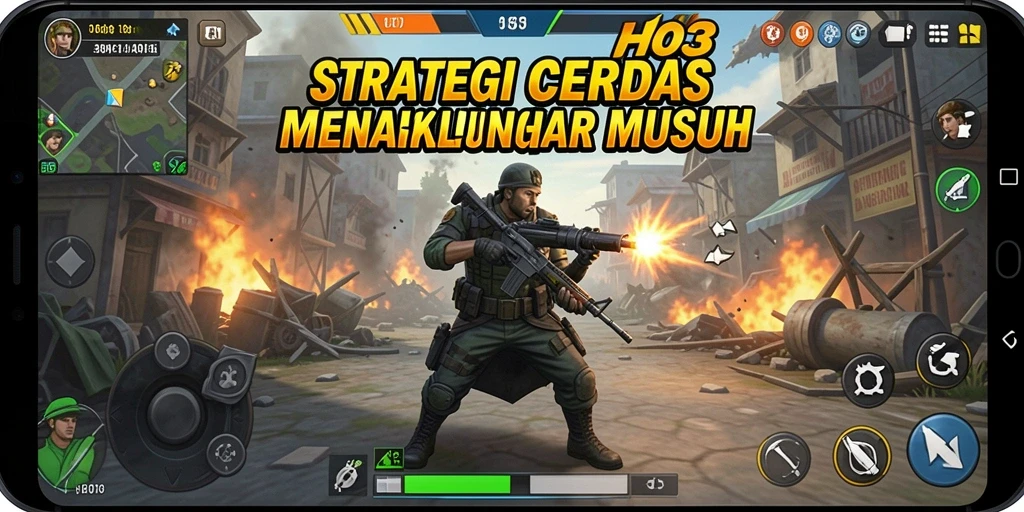 Tangkapan layar menunjukkan aksi strategi yang mendebarkan dalam HO3.
