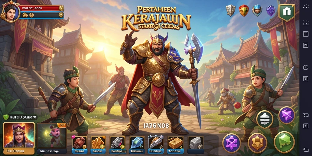 Tampilan gameplay mendebarkan dari ID678 dengan menara pertahanan yang strategis.