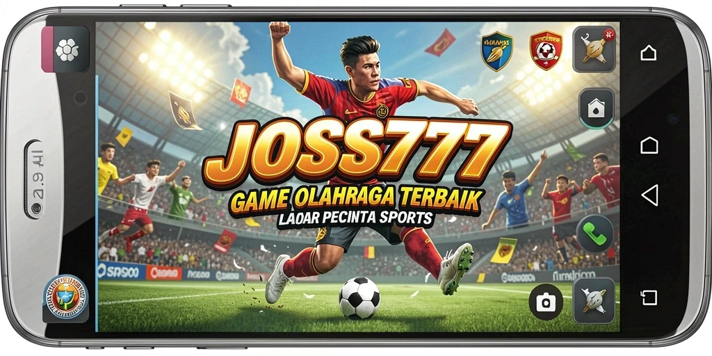 Screenshot JOSS777 menunjukkan penggemar olahraga berkompetisi dalam permainan yang mendebarkan.