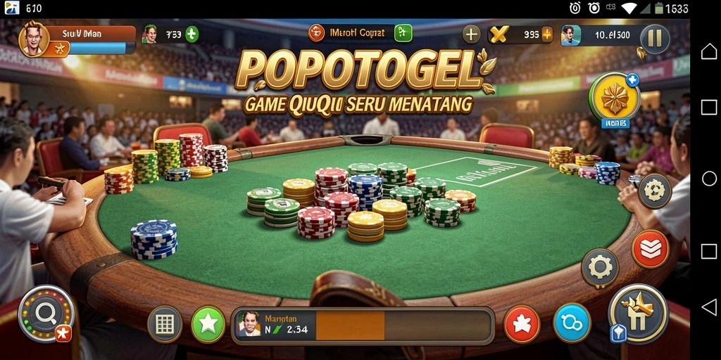 Screenshot gameplay QiuQiu yang mendebarkan dari POPOTOGEL.