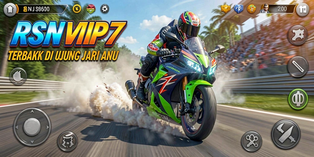 Gameplay seru balapan motor di RSNVIP7.