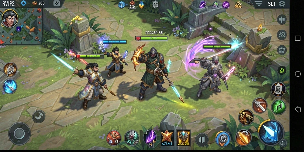 Tampilan gameplay yang menakjubkan dalam RVIP2 dengan aksi SLG yang intens.