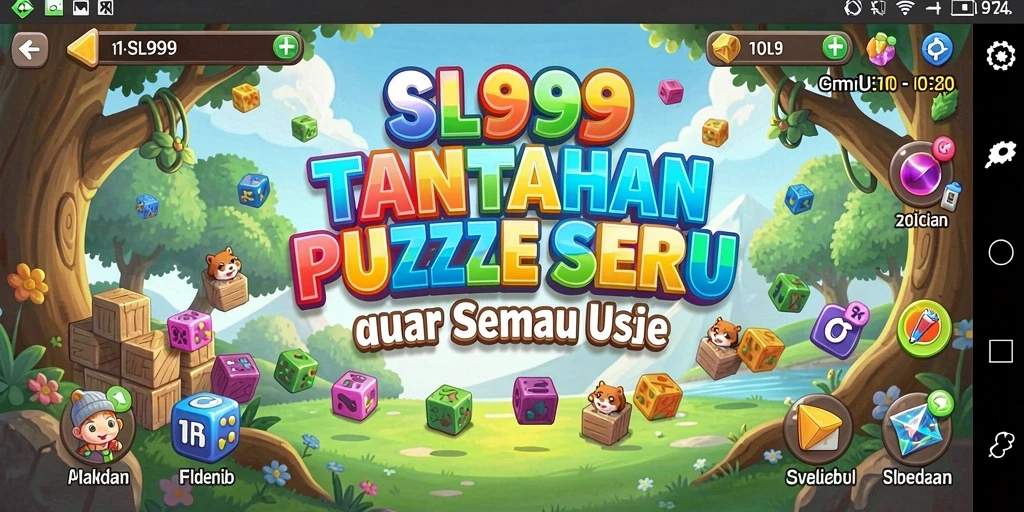 Screenshot SL999 menampilkan gameplay seru permainan puzzle.