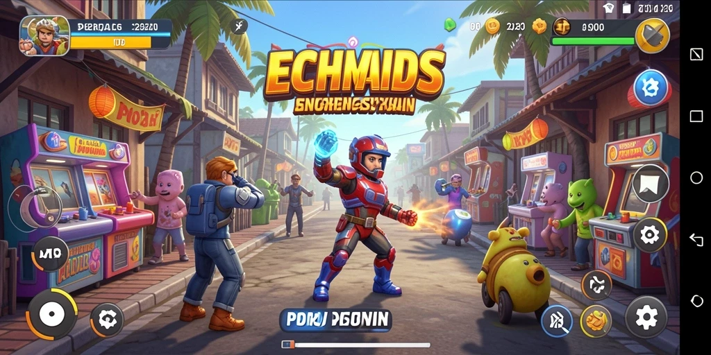 Screenshot utama T6 menampilkan pemain dalam aksi seru gameplay Arcade.