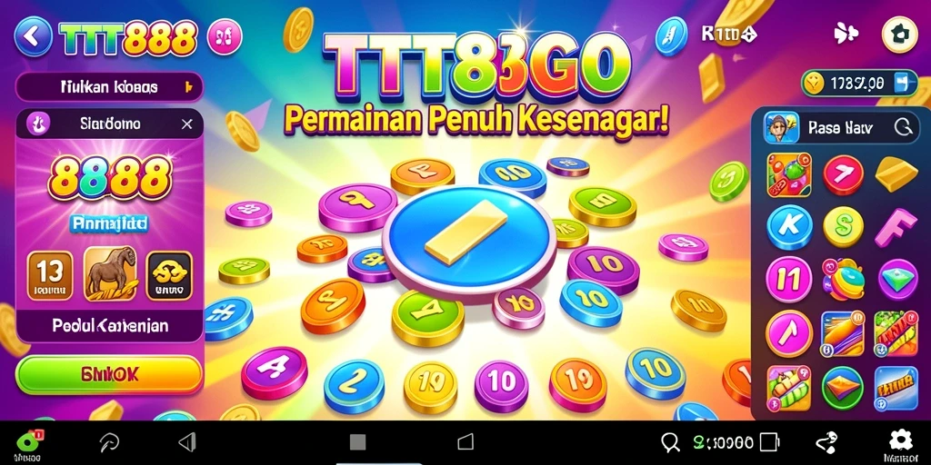 Tampilan gameplay seru dalam permainan Bingo TTT888.