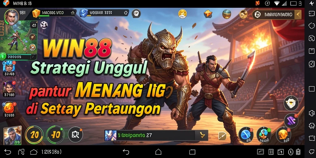 Screenshot gameplay WIN88 menampilkan strategi dan aksi seru di medan perang.
