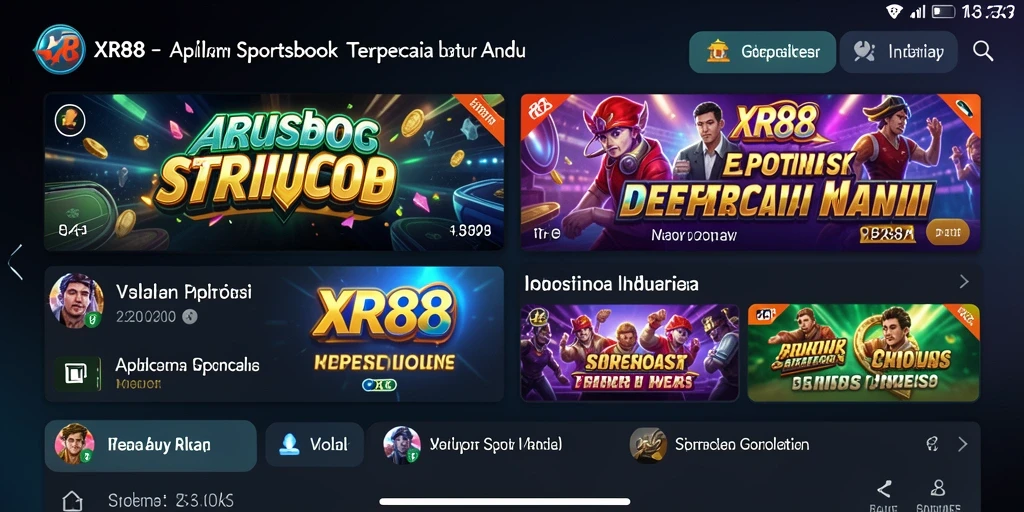Tangkapan layar dari gameplay XR88 yang menarik dalam taruhan Sportsbook.