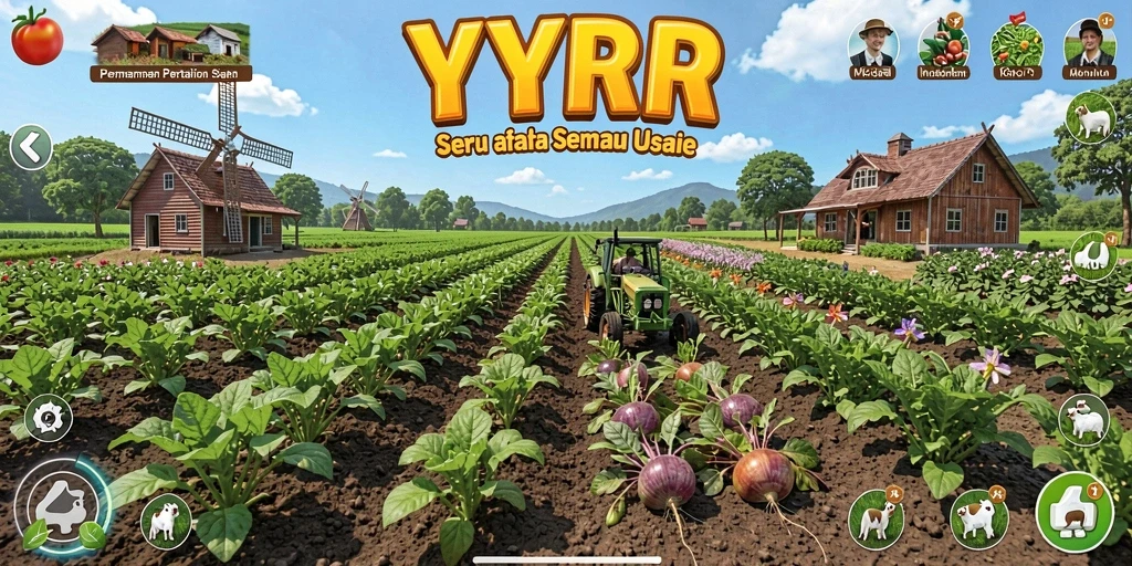 Gameplay menarik dari YYRR dengan nuansa pertanian yang hidup.
